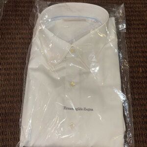 New Men’s White Dress Shirt Ermenegildo Zegna XXL